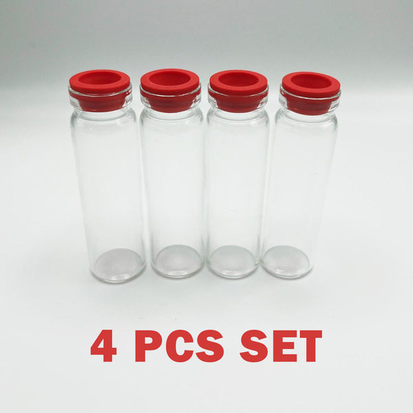 4 Pcs Hummingbird Feeder Replacement & Extra Glass Bottles