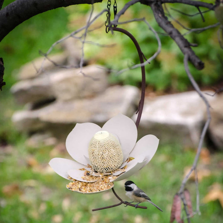 The Magnolia Metal Bird Feeder