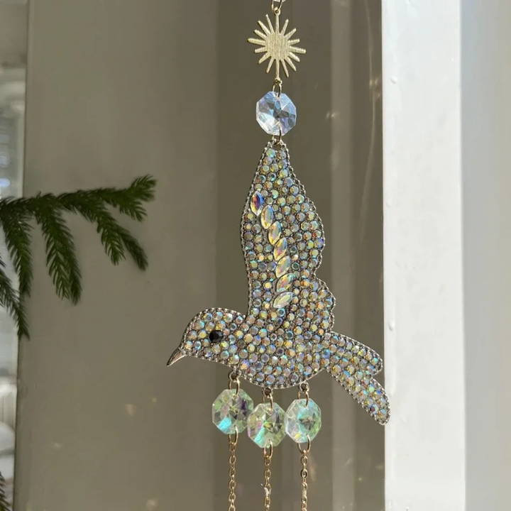 3 Pcs Set Hummingbird Suncatchers Hanging Decor