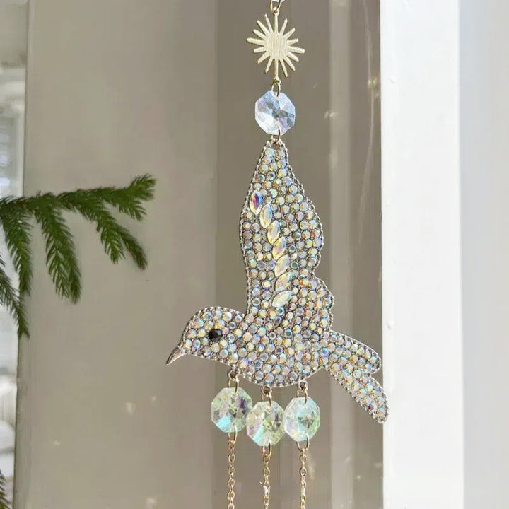 3 Pcs Set Hummingbird Suncatchers Hanging Decor