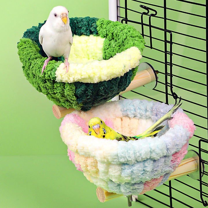 Semi-Enclosed Cute Cotton Pet Nest for Winter