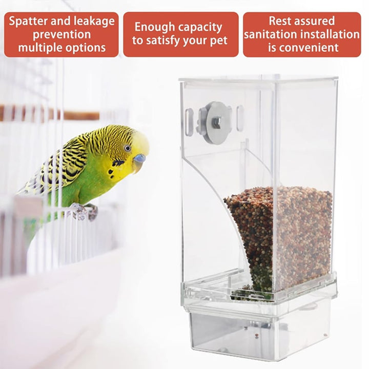 No Mess Automatic Parrot Bird Feeder