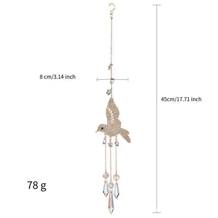 3 Pcs Set Hummingbird Suncatchers Hanging Decor