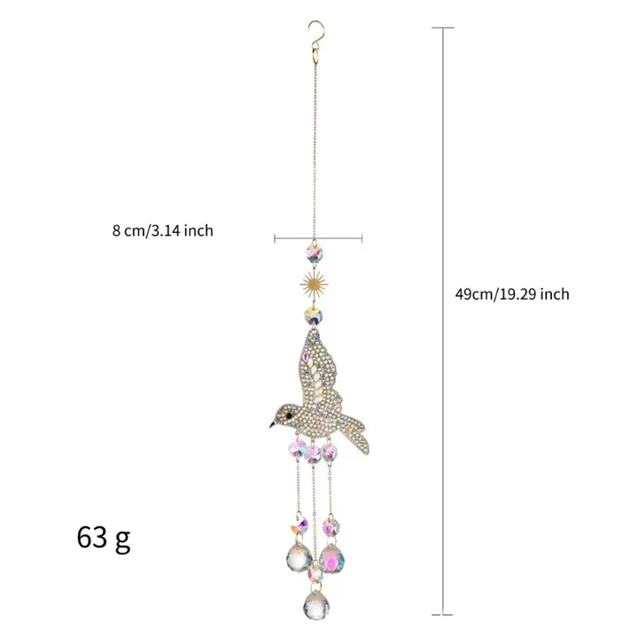 3 Pcs Set Hummingbird Suncatchers Hanging Decor