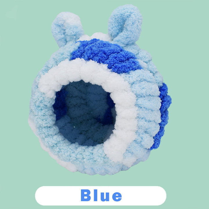Cute Cotton Pet Nest for Winter Blue [17*15*20 cm]