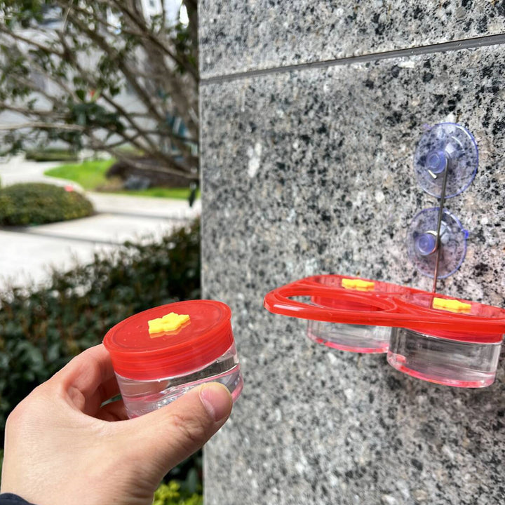 3 Pcs Set Removable Hanging/Stick-on Hummingbird Feeder