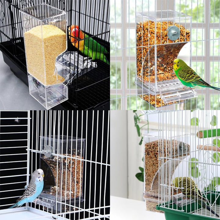 No Mess Automatic Parrot Bird Feeder