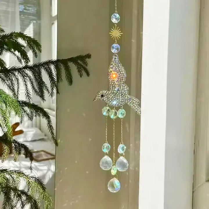 3 Pcs Set Hummingbird Suncatchers Hanging Decor