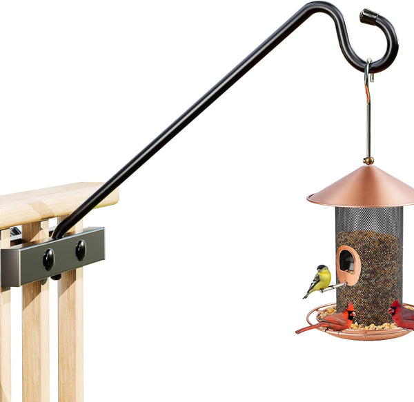 12-Inch Deck Bird Feeder Hanger for Fence