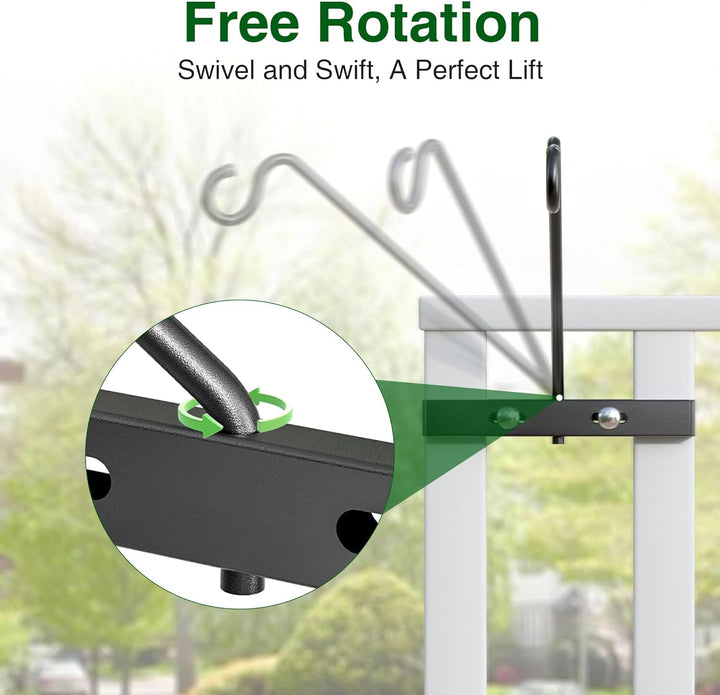 12-Inch Deck Bird Feeder Hanger for Fence
