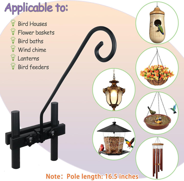 16.5-Inch Deck Bird Feeder Hanger for Fence