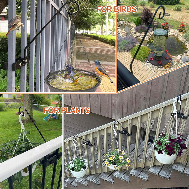 16.5-Inch Deck Bird Feeder Hanger for Fence