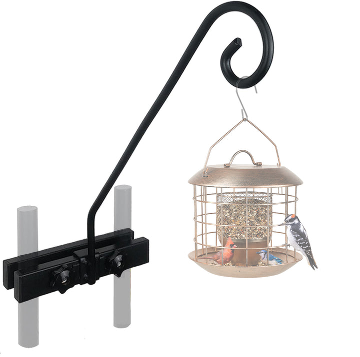 16.5-Inch Deck Bird Feeder Hanger for Fence