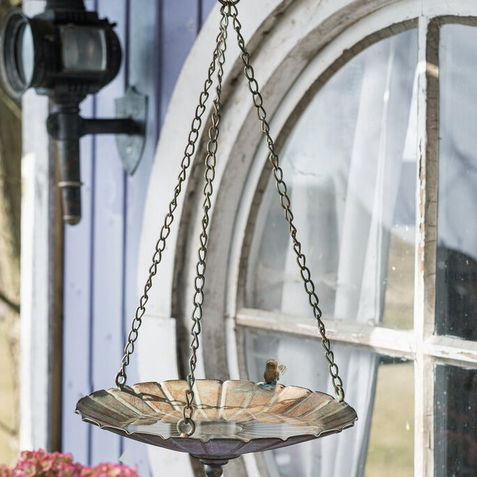 Vintage and Aged Craftsmanship Bird Feeder Bathtub