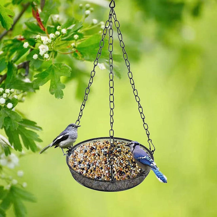 Hanging Metal Round/Square Bird Feeder Tray