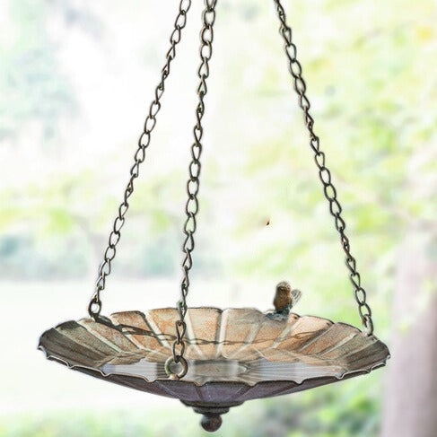 Vintage and Aged Craftsmanship Bird Feeder Bathtub