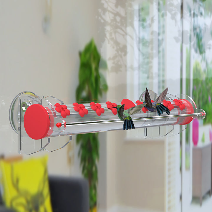 Window Hummingbird Feeder With 6 & 8 Ports
