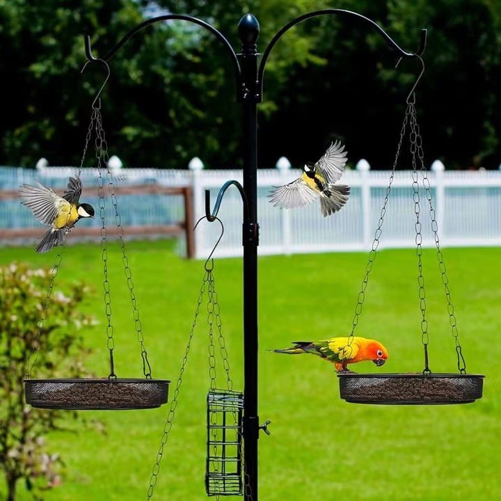 Hanging Metal Round/Square Bird Feeder Tray