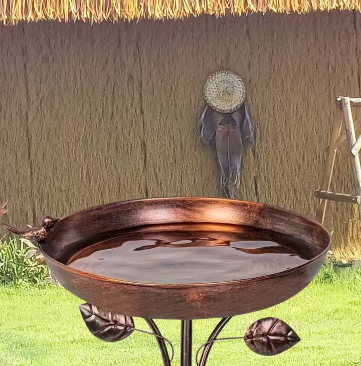 Bronze Metal Bird Bathtub