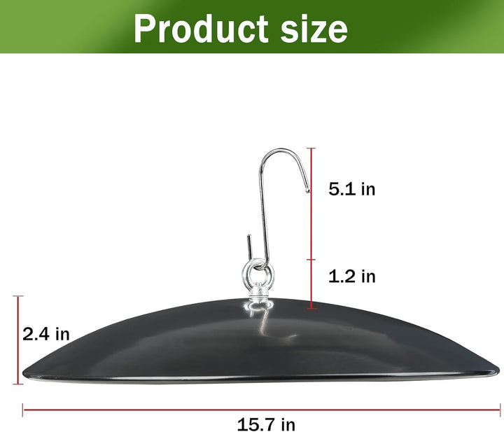 SAMHEOUTDOOR 15.7'' Metal Squirrel Baffle