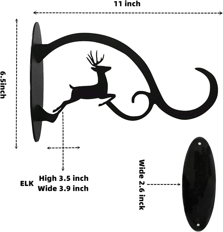 SAMHEOUTDOOR Reindeer Metal Bird Feeder Hanger