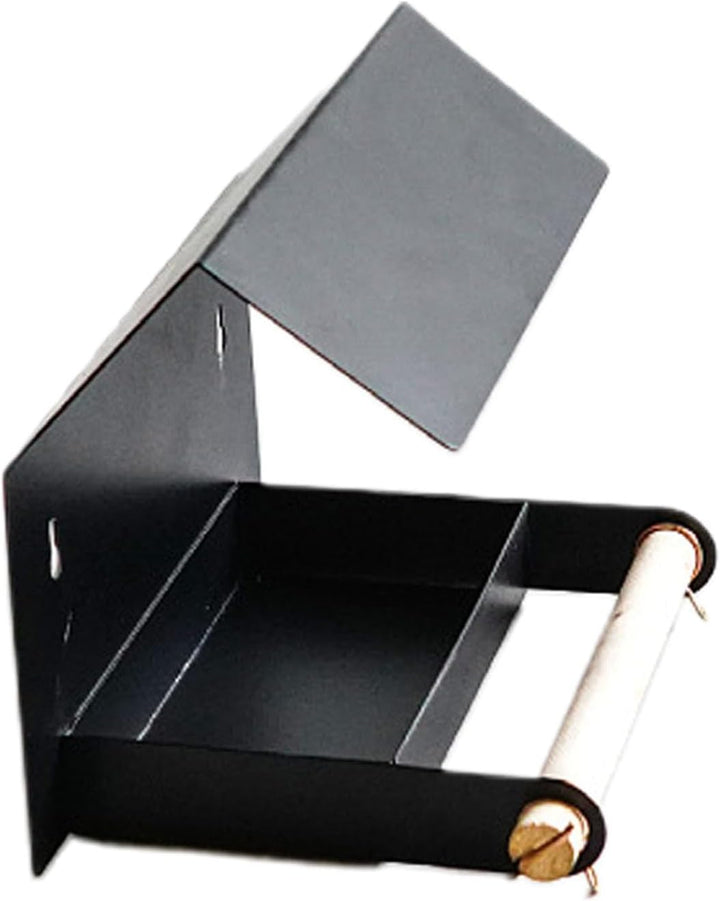 Black & White Metal Bird Feeder
