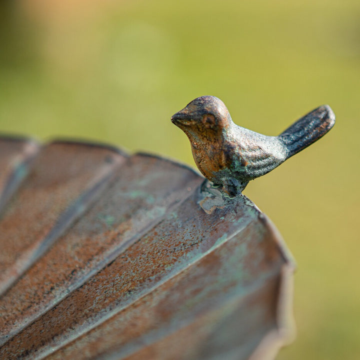 Vintage and Aged Craftsmanship Bird Feeder Bathtub