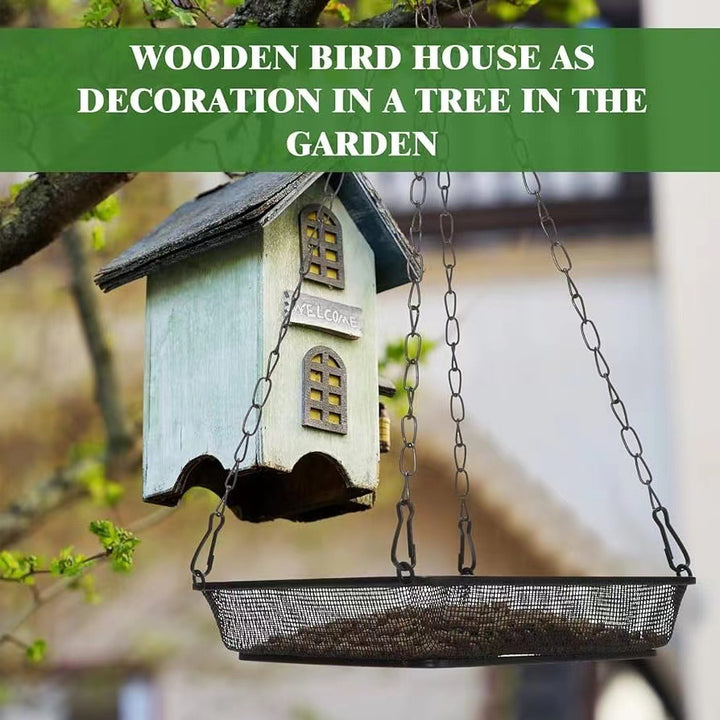 Hanging Metal Round/Square Bird Feeder Tray