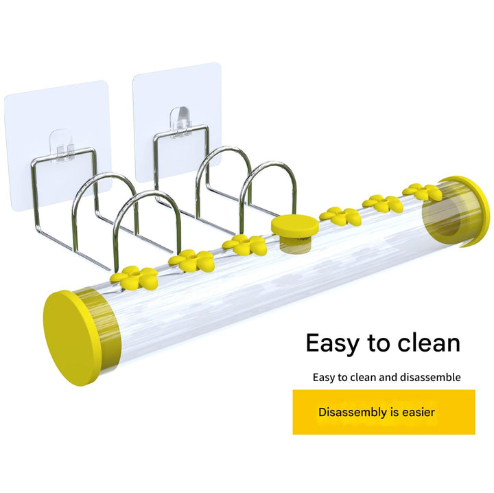 Window Hummingbird Feeder With 6 Ports（Yellow）