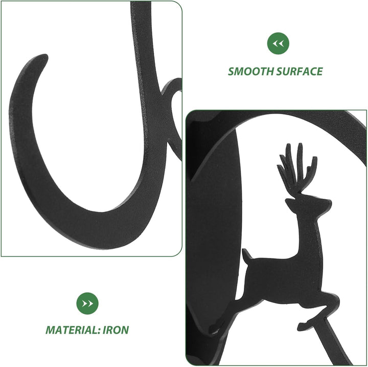 SAMHEOUTDOOR Reindeer Metal Bird Feeder Hanger
