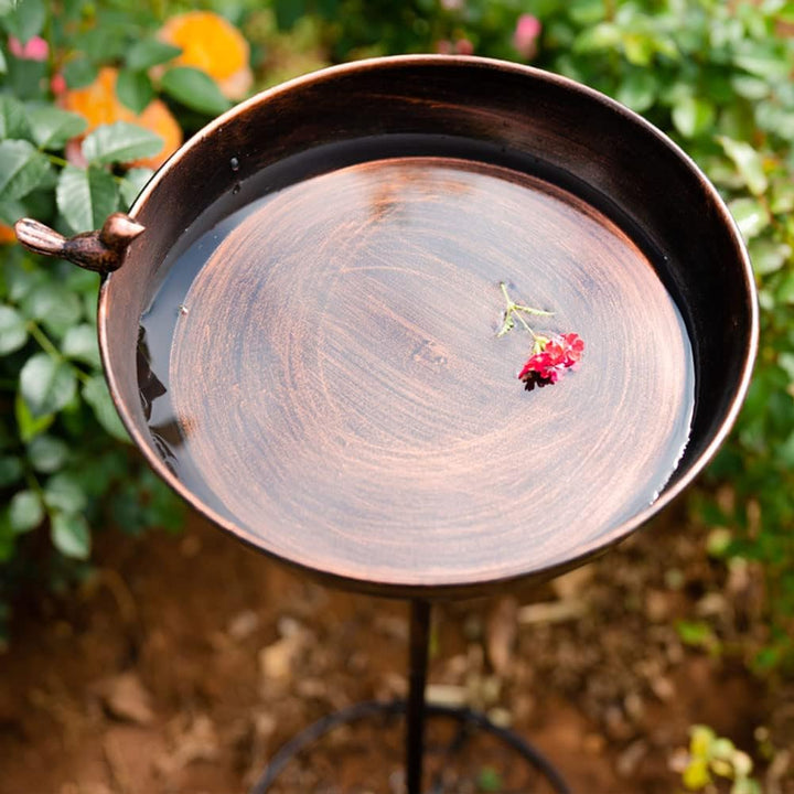 Bronze Metal Bird Bathtub