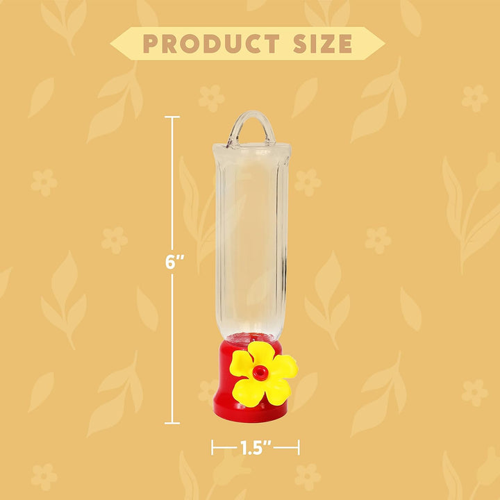 4 Packs 2.3 oz. Hanging Hummingbird Feeder