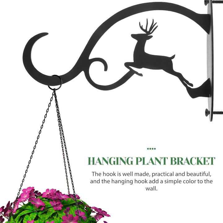 SAMHEOUTDOOR Reindeer Metal Bird Feeder Hanger