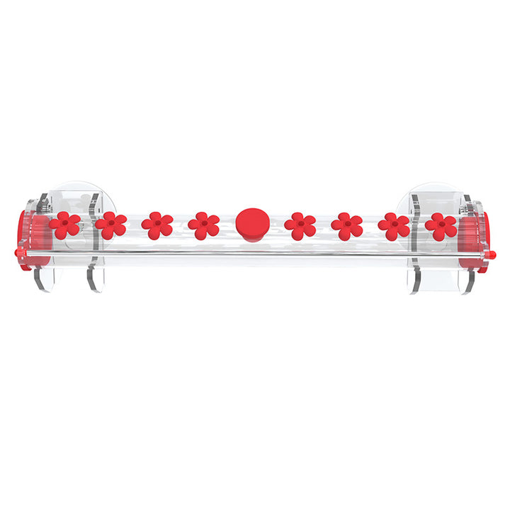 Window Hummingbird Feeder With 6 & 8 Ports Red 8 Feeding Ports