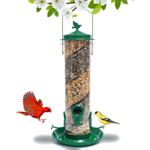 14'' Spiral Multi-Tube 4 Ports Bird Feeder