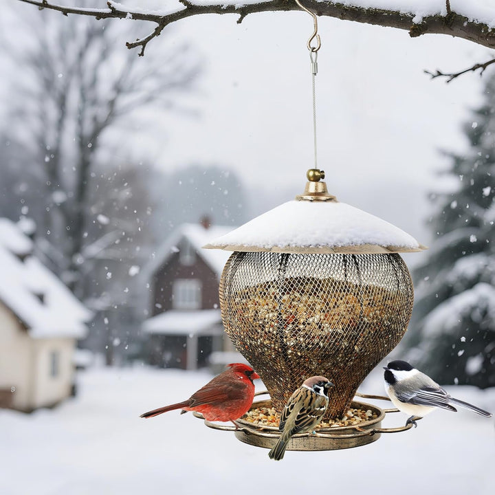 SAMHEOUTDOOR 3lb. Hot Air Balloons Metal Bird Feeder