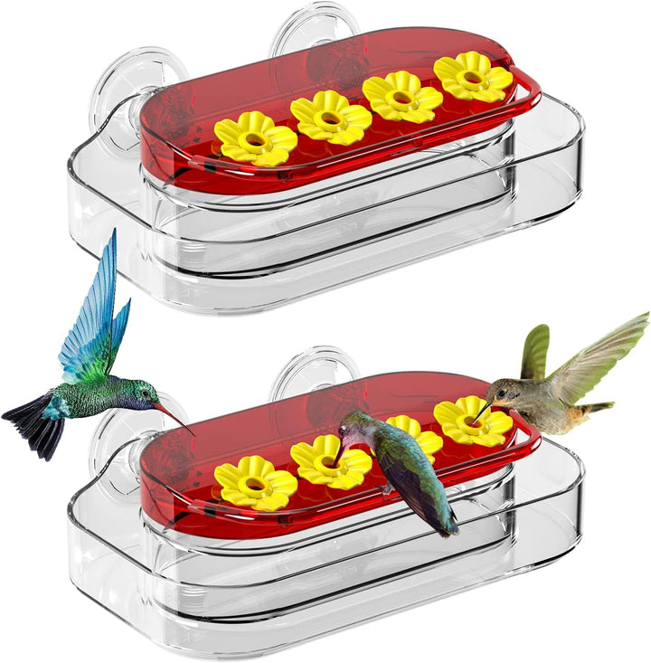 [2 Pcs Set] 🎁Suction Window Hummingbird Feeder 2 Pcs Set