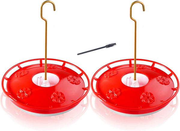 2 Pcs Set Frisbee-Shaped Hummingbird Feeder