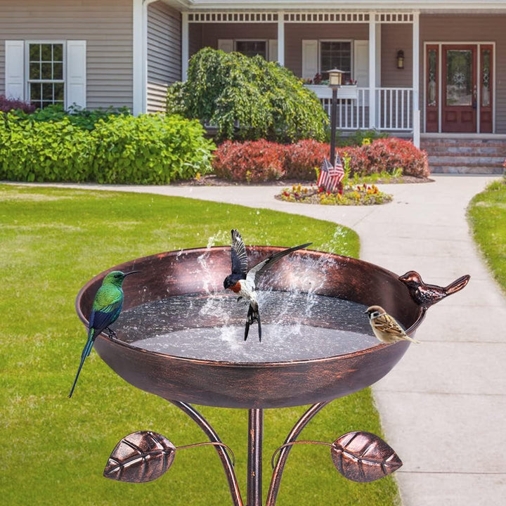 Bronze Metal Bird Bathtub