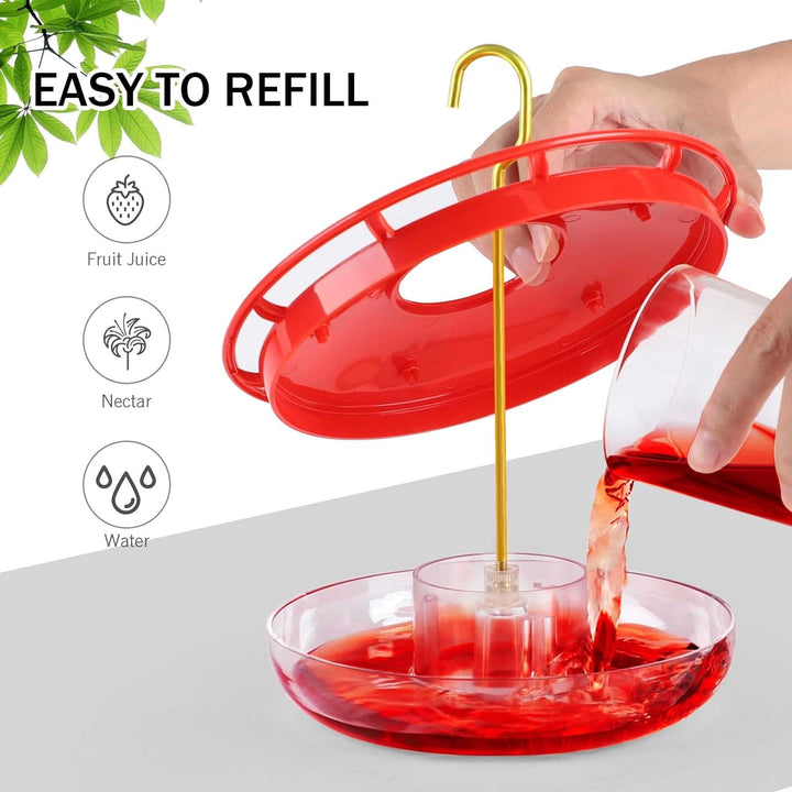 2 Pcs Set Frisbee-Shaped Hummingbird Feeder
