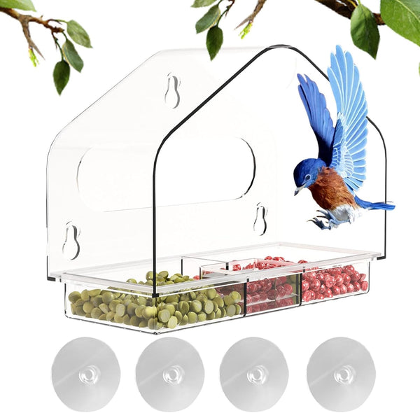 Acrylic Arc Top Window Bird Feeder