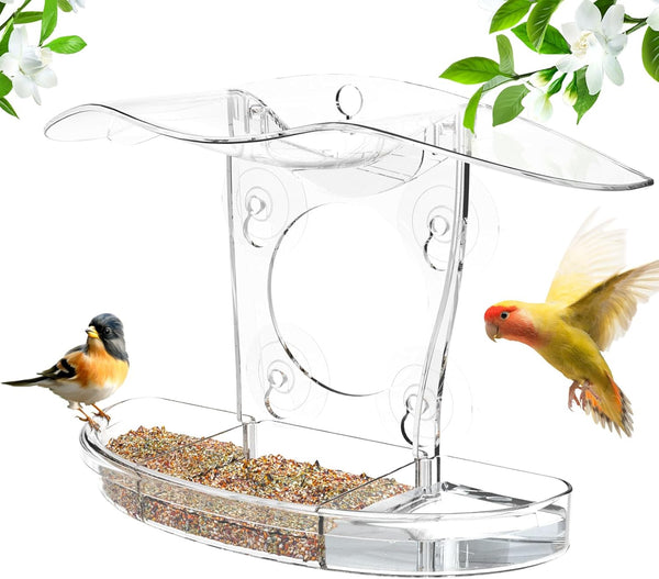 Acrylic Suction Window Bird Feeder