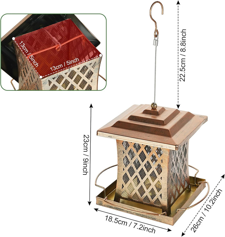 SAMHEOUTDOOR 3lb. Arc Gazebo Bird Feeder