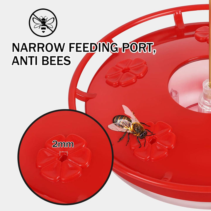 2 Pcs Set Frisbee-Shaped Hummingbird Feeder