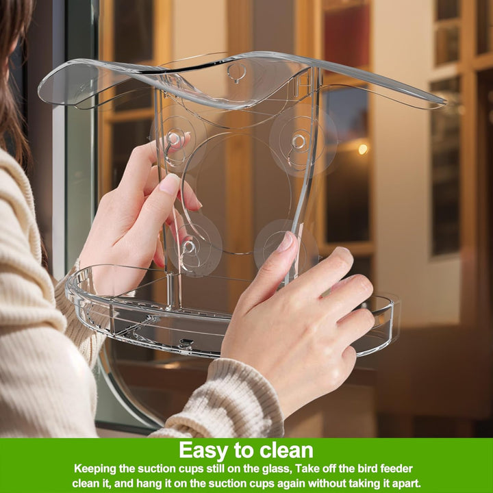 Acrylic Suction Window Bird Feeder