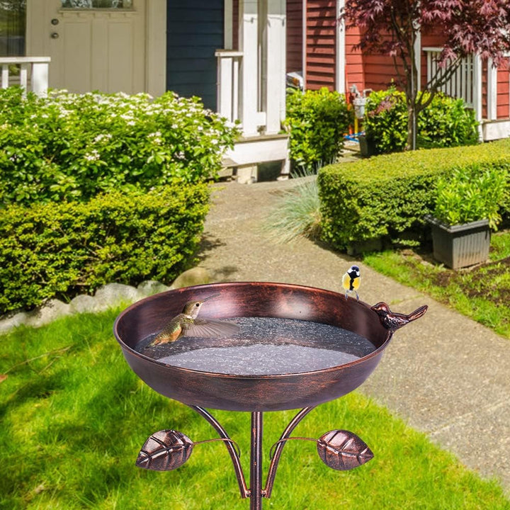 Bronze Metal Bird Bathtub