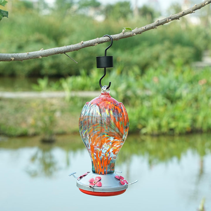 SAMHEOUTDOOR 2 Pcs Ant Moat Metal Hooker for Hummingbird Feeder