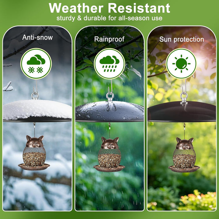 SAMHEOUTDOOR 15.7'' Metal Squirrel Baffle