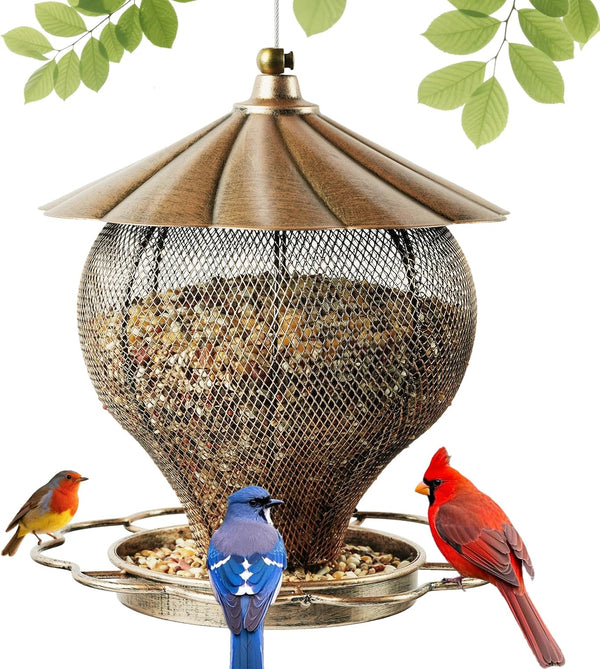 SAMHEOUTDOOR 3lb. Hot Air Balloons Metal Bird Feeder