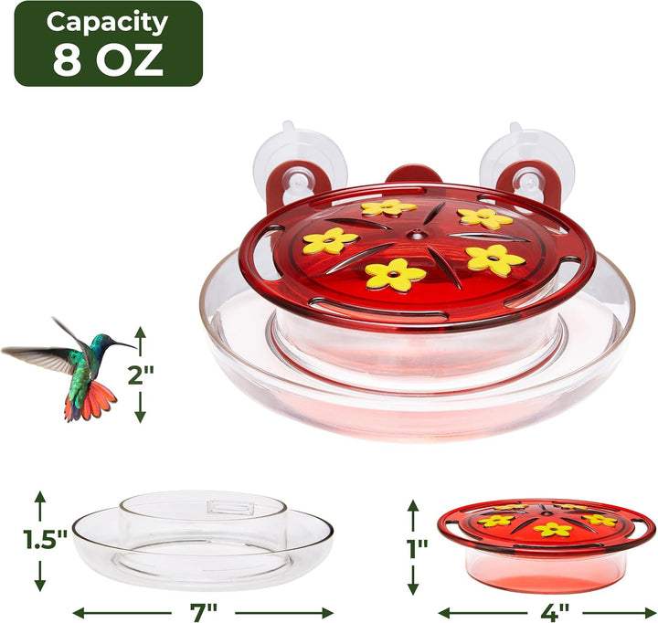 5 Spots Window Hummingbird Feeder